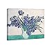 Wieco Art - Irises by Van Gogh Famous Oil Paintings Reproduction Modern Framed Giclee Canvas Prints Flowers Floral Pictures on Canvas Wall Art Work Ready to Hang for Home Office Decorations