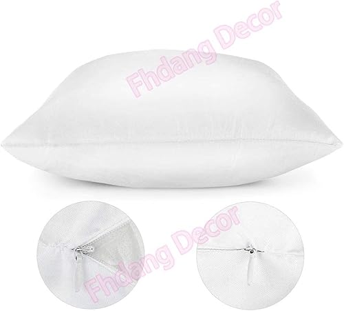 Miniatura 3 de Fhdang Decor Fundas de almohada de algodón personalizadas estándar de 20 x 26 pulgadas, funda protectora de almohada con cremallera personalizada,