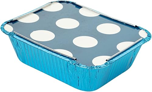 Miniatura 2 de Restaurantware -Contenedores desechables para llevar de 12 onzas, 50 recipientes rectangulares para alimentos - Con tapas de lunares, contenedores