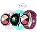 Fit Samsung Galaxy Watch (42mm)/ Galaxy Watch Active (40mm) Bands, 3Pack 20mm Quick Release Stylish Sport Silicone Bands Straps Wristbands Bracelet Watch Band for 42mm Galaxy Watch (White Green Red)