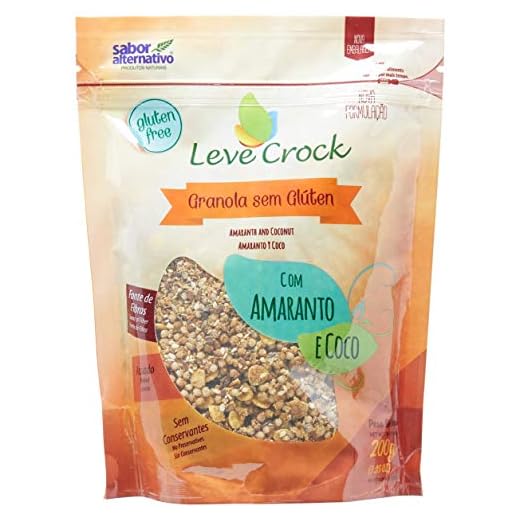 Leve Crock Granola Sem Gluten Amaranto Coco 200G