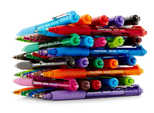 Image of Paper Mate InkJoy 300RT Retractable Ballpoint Pens, Medium Point, Blue, 8 Pack (1961307)