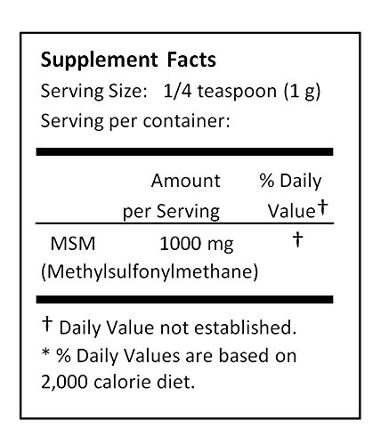 Nusci Msm (Methylsulfonylmethane) Pure Powder (250 Grams (8.8 Oz)) #TOP3
