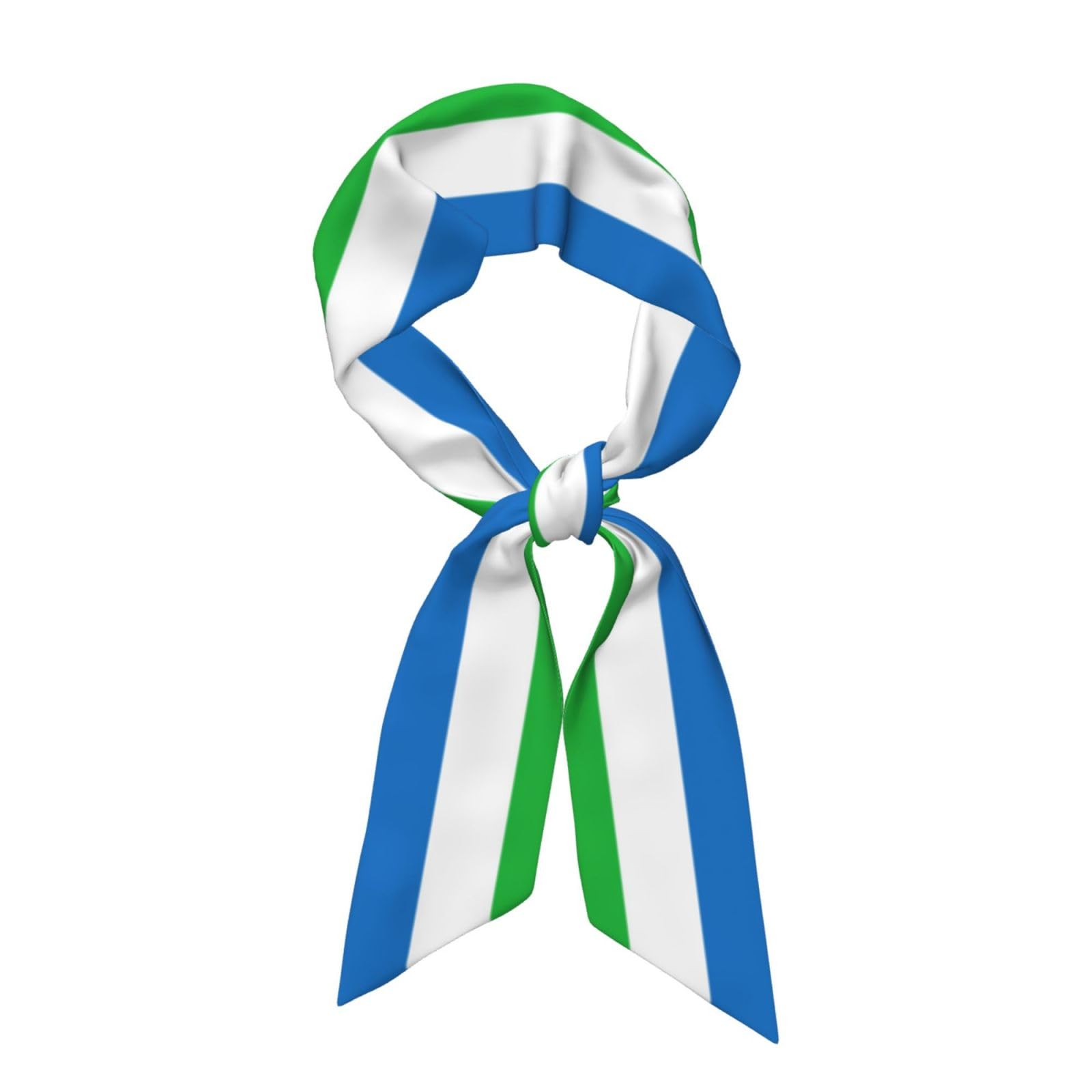 UVBDF Sierra Leone Flag Fashion Colorful Patterned Scarf For Women Lightweight Fashion Scarves For Spring Fall