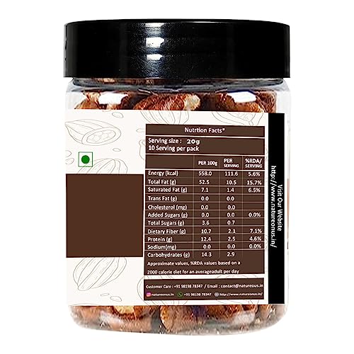 Image of NatureOnus Delicious Whole Pecan Nuts 100gms | Perfect for Snacking and Baking