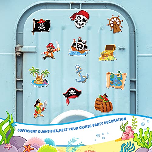 Imanes decorativos pirata para puerta de crucero pack 12 miniatura 6
