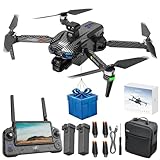 EcuFlyAi AE60 Drone with Camera 4K for Adults & Beginners, GPS Drone with 3-Axis Gimbal, 1.3lb Payload Release and Drop, 1968FT Long Range, 45 Min Flight Time, 360° Obstacle Avoidance, Night Vision FPV Drone with 7.2' Screen Controller, Foldable (2 Batteries)