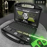 OWLSHOOT Rechargeable Bore Sight Laser Kit: Green Laser Boresighter with 50 Adapters Fit for All Gun(0.17 to 12GA) - Multiple Caliber Quick Zeroing for Rifle Pistol - Shooter Essential