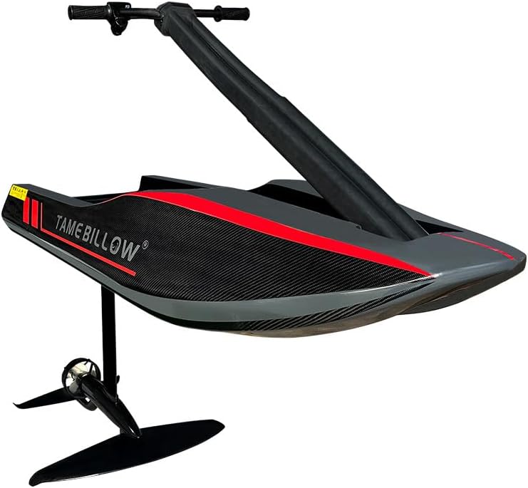 8000W Carbon Fiber Electric Hydrofoil Surfboard with Handlebar, EVA Anti-Slip Mat, Top Speed 50km/h, Long Endurance 2 Hours Running time, Lightweight,120KG Max Loading