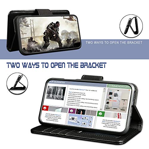 Arae Case For Samsung Galaxy Pu Leather Wallet Case Cover (S20 Fe-6.5 Inch, Black) #TOP3