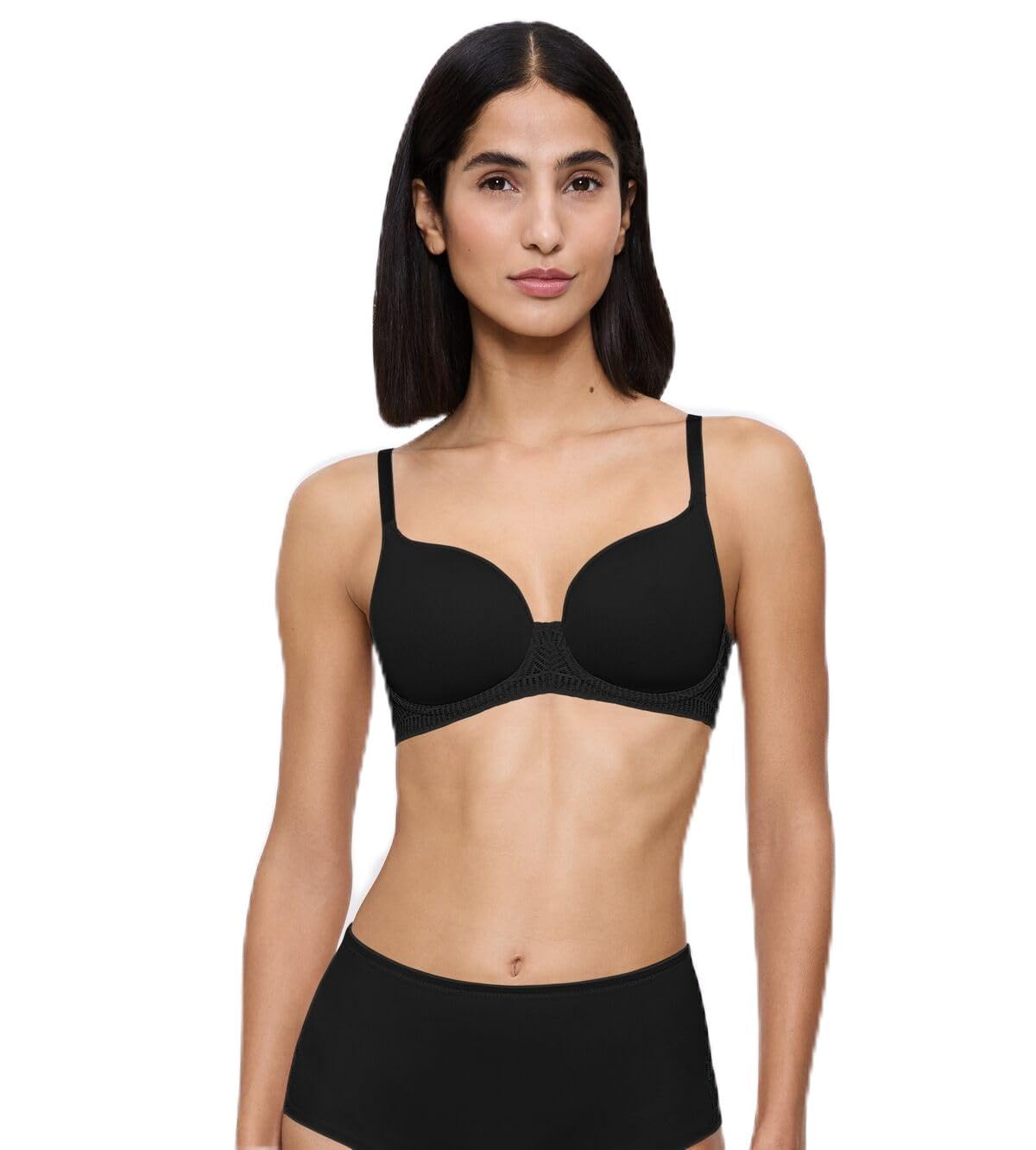 Triumph Women's O-Shaping Impressions T WP Padded Bra, Black, 75E