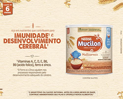 Cereal Infantil, Multicereais, Mucilon, 400g