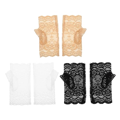 Protection solaire rose en dentelle pour cyclisme Ipetboom | 3 paires