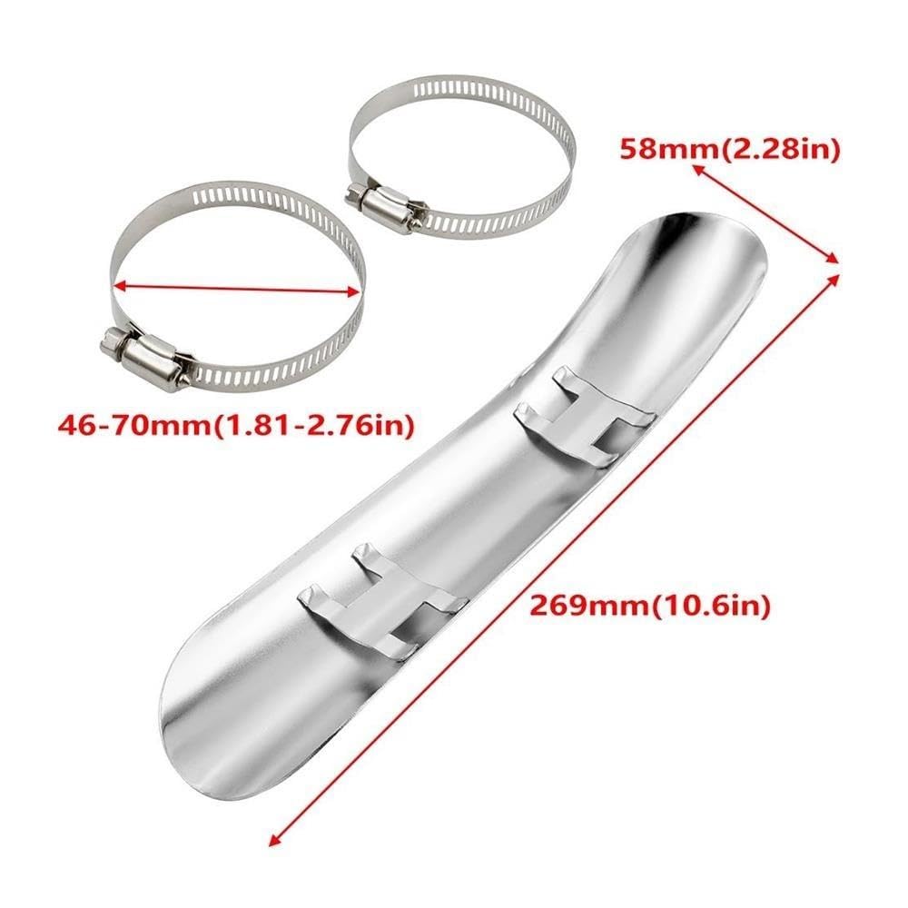 Scudo termico per tubo di scarico curvo per VT750DC
