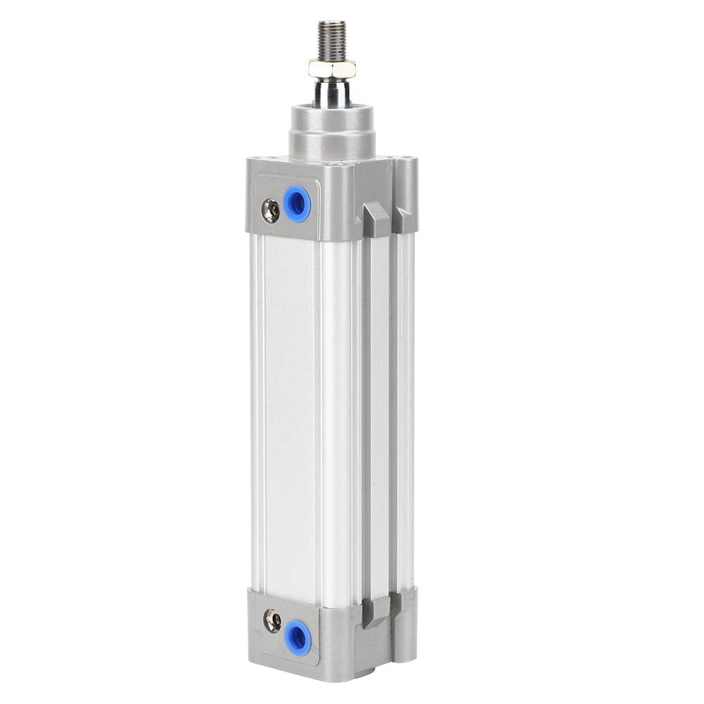 Aramox Cilindro de Aire Neumático DNC40 Cilindro de Aire de Aleación de Aluminio Diámetro de 40 Mm M12 × 1,25 Rosca de Varilla Amortiguador Ajustable para Equipos de Automatización y Componentes