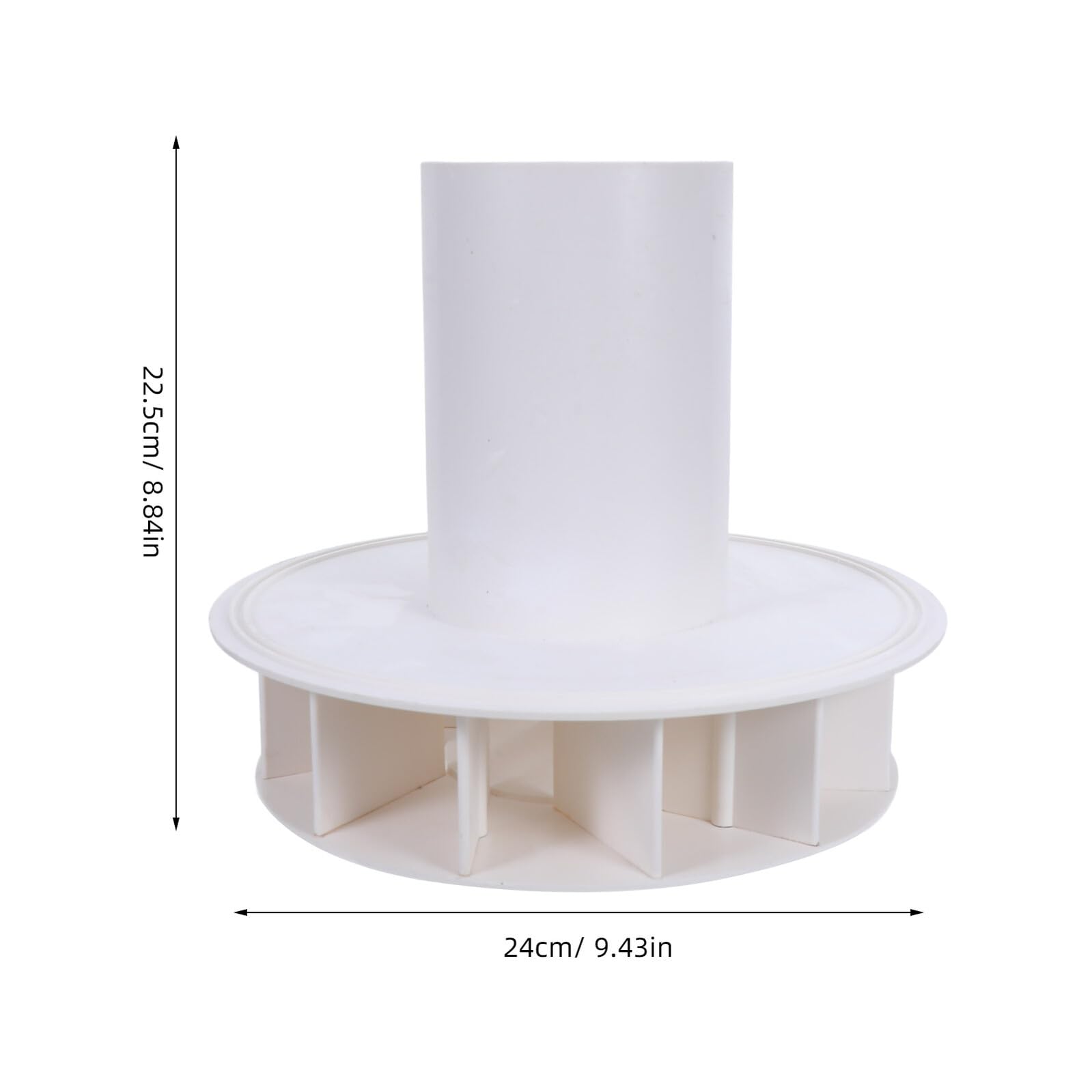 Alipis Bajante de Agua de Lluvia Sifónico PVC 110 MM Embudo Conector para Canalones Desviador Autolimpiante para Drenaje en Sistemas Residenciales y Comerciales