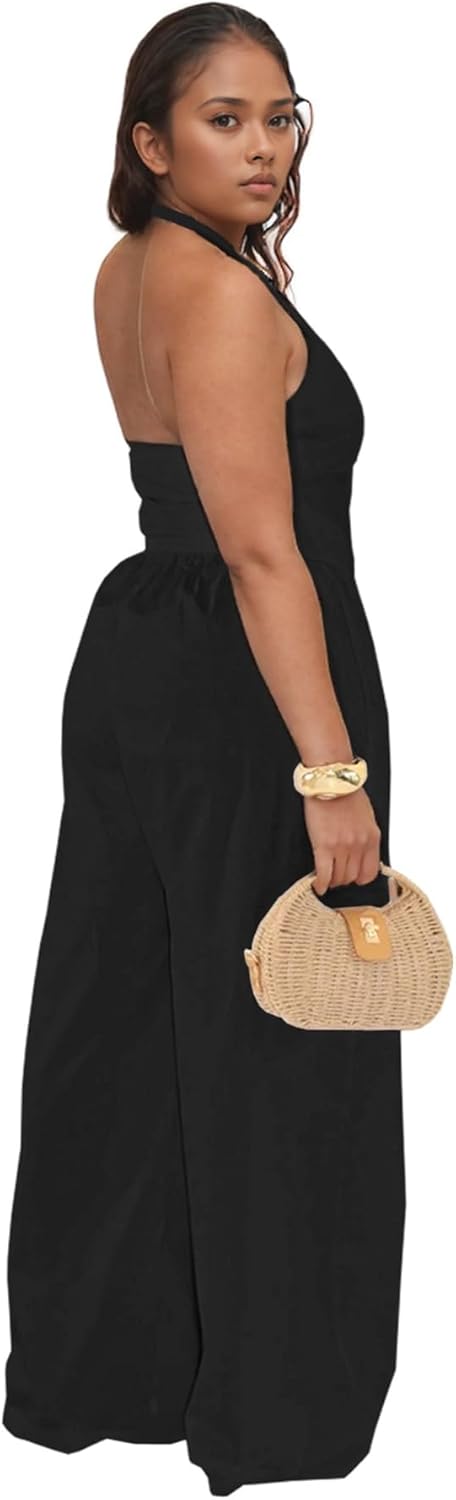 PORRCEY Women Sexy Elegant Velvet Party Club Night Bodycon Casual Jumpsuits Clubwear - Image 2