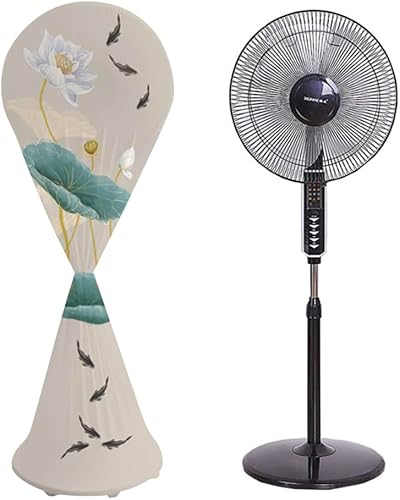 Vista 26 de VIOKKO Tower Fan Dust Cover Dustproof Tower Cover Washable Tower Sleeve Dust-Proof Protective Cover for Household Tower Fan Pedestal Fan Floor Fan
