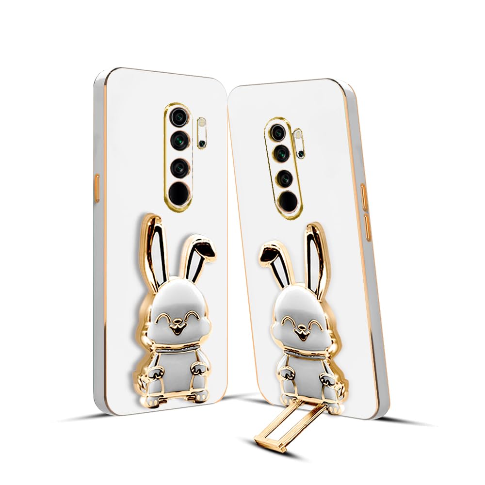 KARWAN®️ 3D Bunny with Folding Stand Back Cover Case Compatible for Redmi Note 8 Pro | Slim electroplated case | Stand case | Soft TPU | Space Astro Theme | Camera Protection-White. (B0CGNXRRL6) Amazon Price History, Amazon Price Tracker