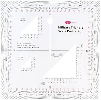 Sharplace Style UTM/Coordinate Scale  Map Reading and Land Navigation  Topographical, Protractor and Grid Reader