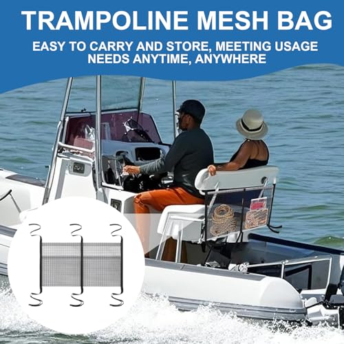 Organiseur de bateau à grande capacité : pochette filet trampoline - 3
