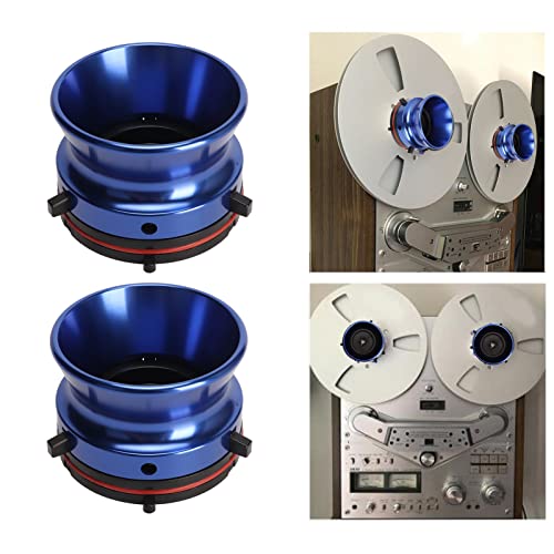 Moyeux Nab en aluminium bleu pour enregistreurs à bande Teac Akai Studer ReVox