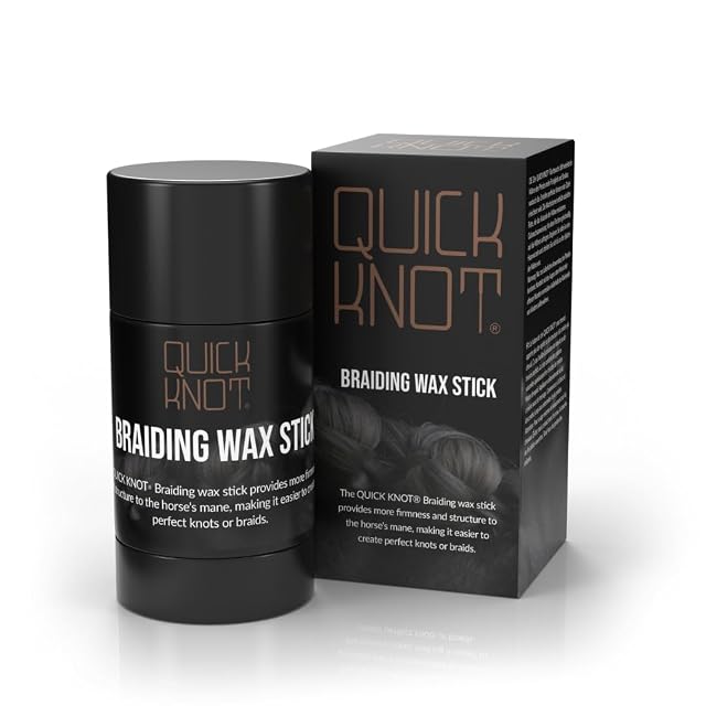Quick Knot® Cera para trenzar caballos - Cera para trenzar la melena