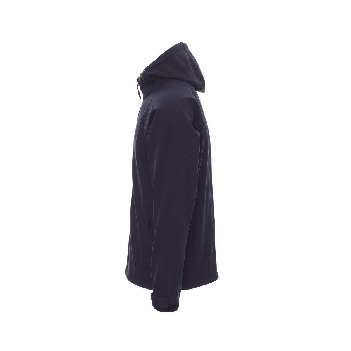 PAYPER Giacca con Cappuccio Uomo Soft Shell Gale TRASPIRABILE Impermeabile (L, Navy)
