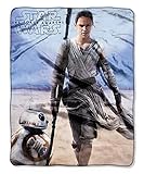 Star Wars Rey & BB-8 Silky Soft Plush Throw Blanket 40