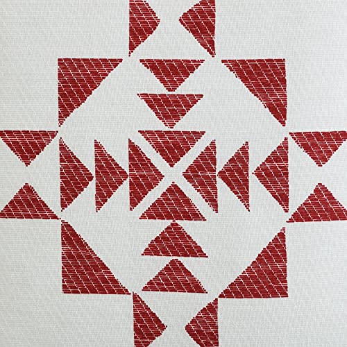 Image of Eddie Bauer - Throw Pillow Cover Set, Cotton Home Decor, All Season Bedding (Arrowhead Red, 2 Piece)