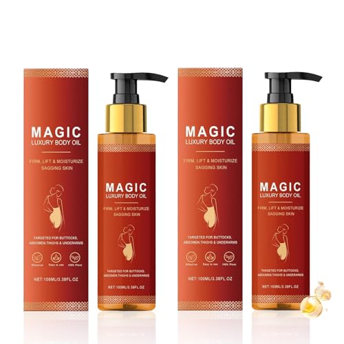 Magic Olio Per Il Corpo, Olio Idratante Per Il Corpo 200 Ml,Olio Corpo Rassodante Tonificante Con Ingredienti Naturali Al 99%, Adatto Per Pelle Secca, Anti Smagliature,Olio Nutriente