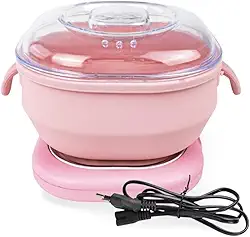 Mini Panela Quente Depilação + 100g Grão Cera + 10 Palitos