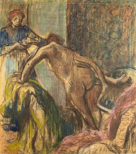 Tableaux Graffiti Art Mural Degas 60x90cm SERENDIPITP Petit déjeuner après le bain