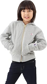 [チャンピオン] パーカー キッズ 長袖 綿100% COTTON USA ワンポイントロゴ ジップフーデッドスウェットシャツ ベーシック CK-Y102/CK-T103