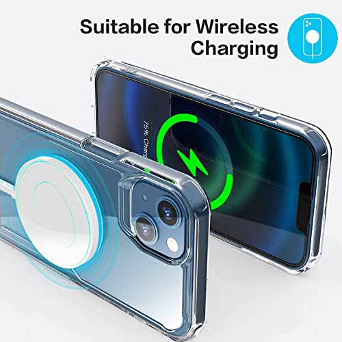 Effenx Crystal Clear Iphone 13 Case, Non-Yellowing Shockproof Protective Phone Case Slim Thin Tpu Bumper Cover [Soft Anti-Scratch], 6.1 Inch (Crystal Clear) #TOP6