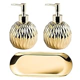 GEOMETRIC DESIGN: The shower gel dispenser adopts a diamond-shaped geometric concave-convex design, with a dazzling appearance, giving people an elegant and high-end feeling, suitable for bathroom use or home placement.