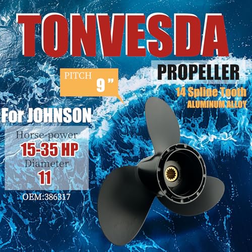 Image of Aluminum Boat Propeller fit Johnson Evinrude