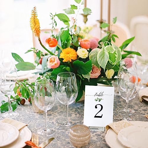 BOYIVI 10 Pieces Acrylic Place Card Holders Clear Place Acrylic Stands Name Card Wedding Sign Display for Table Numbers Wedding Photos Office Menu Meeting - Thumbnail 6