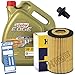 Produktbild Ölwechsel Set Inspektion 5L Castrol Edge Titanium FST LL 5W-30 Öl Motoröl + HENGST Ölfilter + Öl Ablassschraube Verschlussschraube