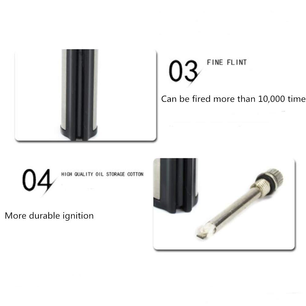 Lot de 2 outils de survie pour allume-feu, kit de tige ferro, silex étanche et allume-feu en Lot de 2 outils de survie pour allume-feu, kit de tige ferro, silex étanche et allume-feu en