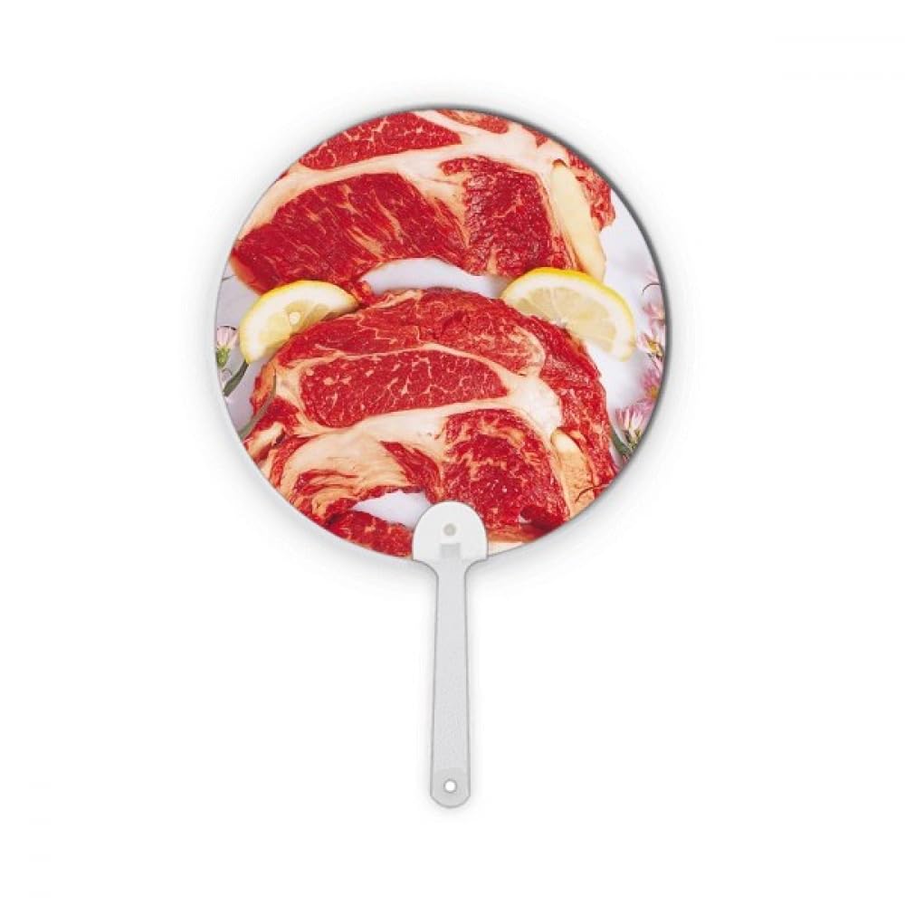Éventail rond en plastique pour steak et viande crue de cuisine