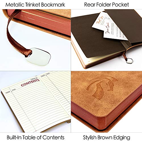 LeStallion-Nice-Leather-Journal-For-Men-Women-120GSM-Fountain-Pen-Notebook-210-Numbered-Pages-Table-Contents-A5-Soft-Cover-Personal-Work-Daily-Journal-High-End-Luxury-Notebook-For-Writing