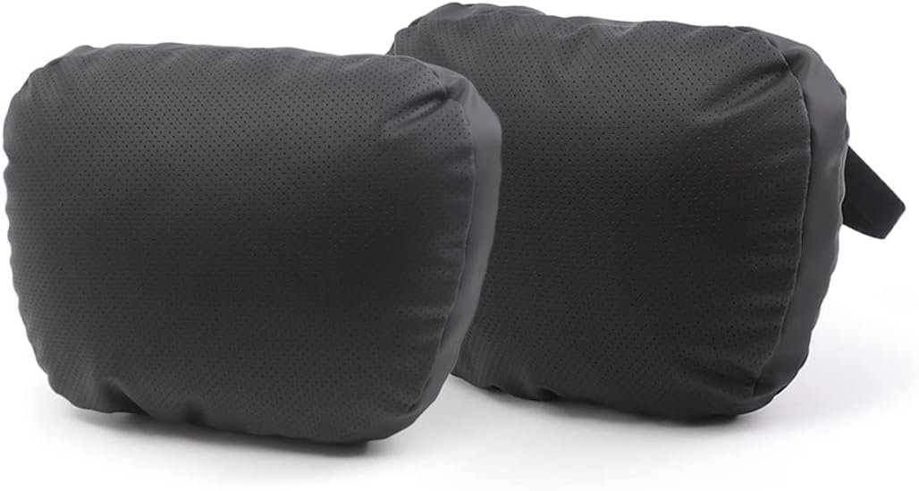 TPARTS Leather Headrest Neck Pillow for All Tesla Model Y/X/3/S(Includes Model Y Juniper 2026 2025 & Model 3 Highland 2024-2026) Accessories, Car Neck Pillow for Traveling (1pc White)