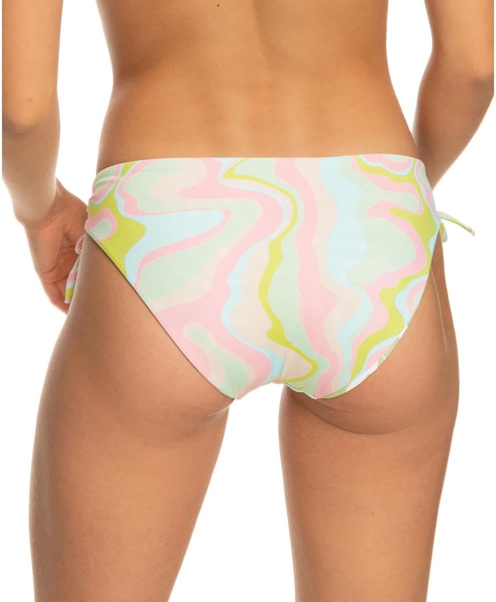 Roxy Womens Juniors Tropics Hype Hipster Side Tie Swim Bottom Separates Green M - Image 3