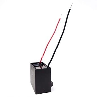 JCM CBB61 Ceiling Fan Capacitor 9 uF 450VAC 50/60Hz 2 Wire