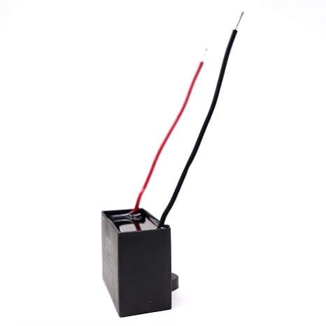 JCM CBB61 Ceiling Fan Capacitor 9 uF 450VAC 50/60Hz 2 Wire