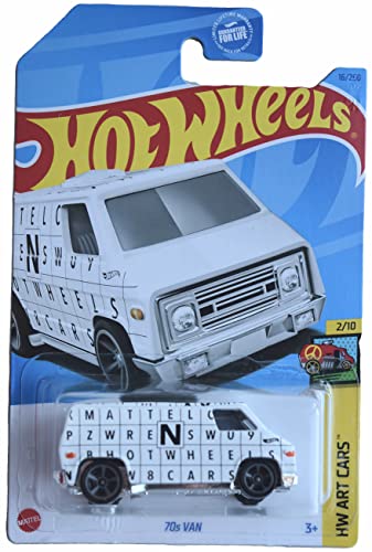 Hot Wheels 70s Van HW Art Cars 2/10 miniatura 1