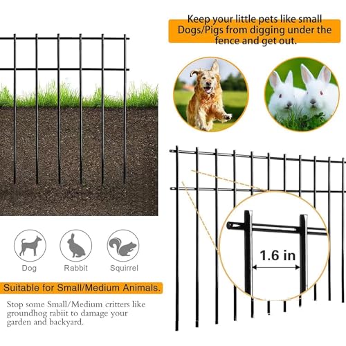 Clôture décorative arquée en métal durable pour aménagement de jardin chic
