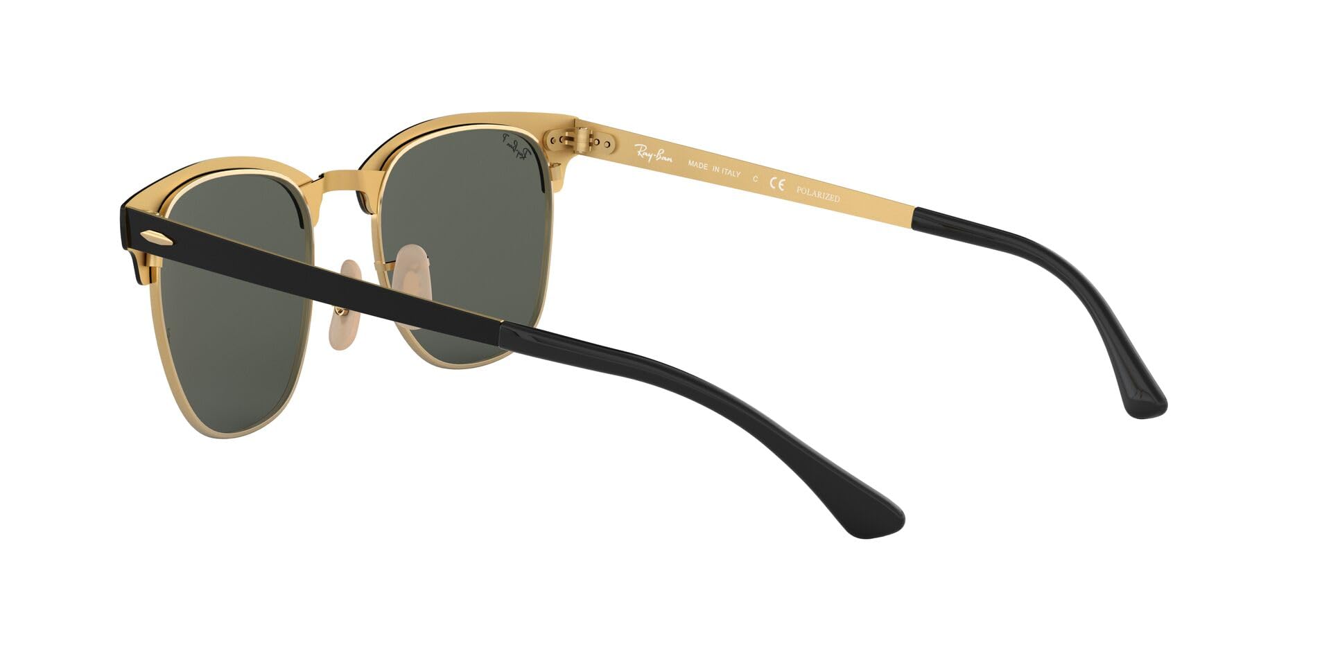 Ray-Ban Unisex-Adult Square Sunglasses Black Frame Green Lens Free Size 3