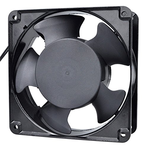 Pinfox 110V AC Axial Cooling Fan, 120mm x 120mm x 38mm 115V 120V High Speed for Cabinet, Incubator, Home Brewing